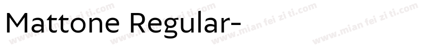 Mattone Regular字体转换